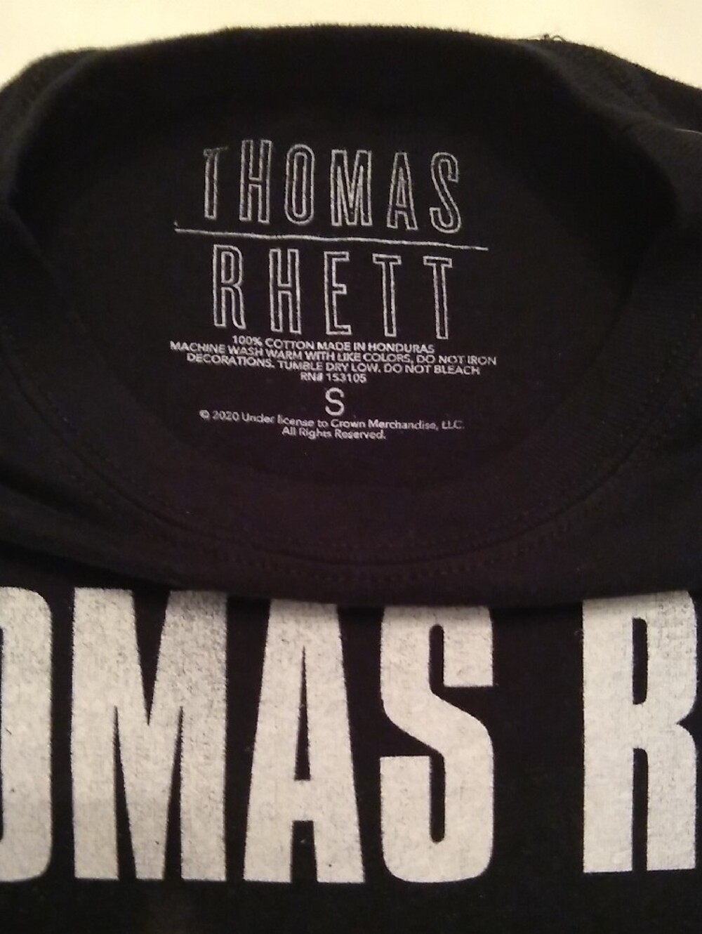 Thomas Rhett Black Concert Tee - Picture 3 of 6